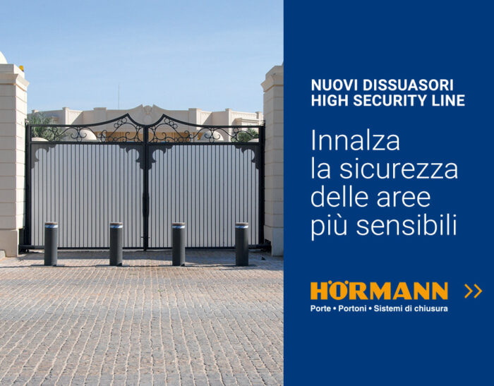 Nuovi dissuasori High Security Line Hörmann: massima sicurezza per aree sensibili