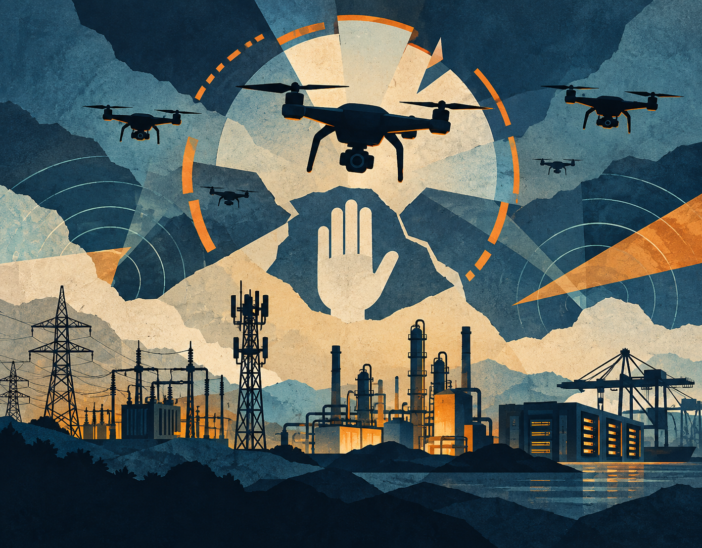 droni infrastrutture critiche cielo, aerei